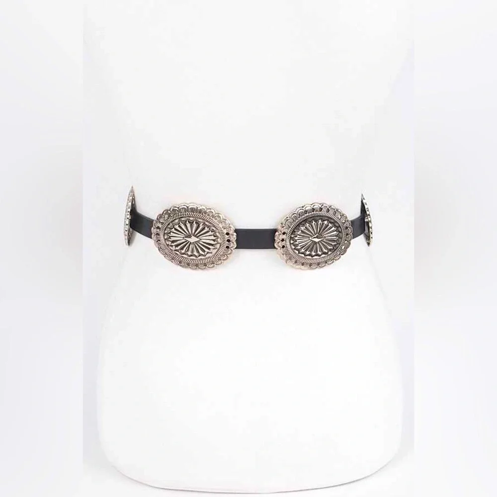Western Adjustable Chain Statement Belt